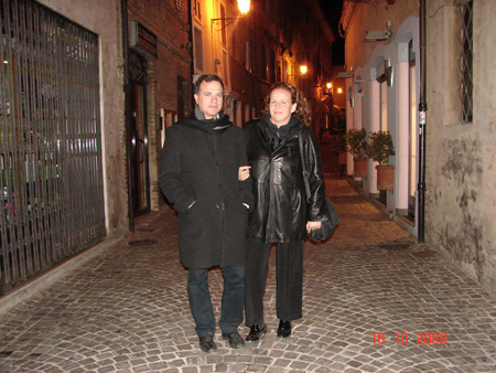 Victoria / Riccardo Breccia and with his wife Elke